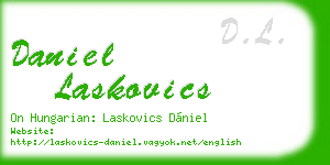 daniel laskovics business card